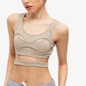 Solado Ribbed Cut Out Sleeveless Tank Top